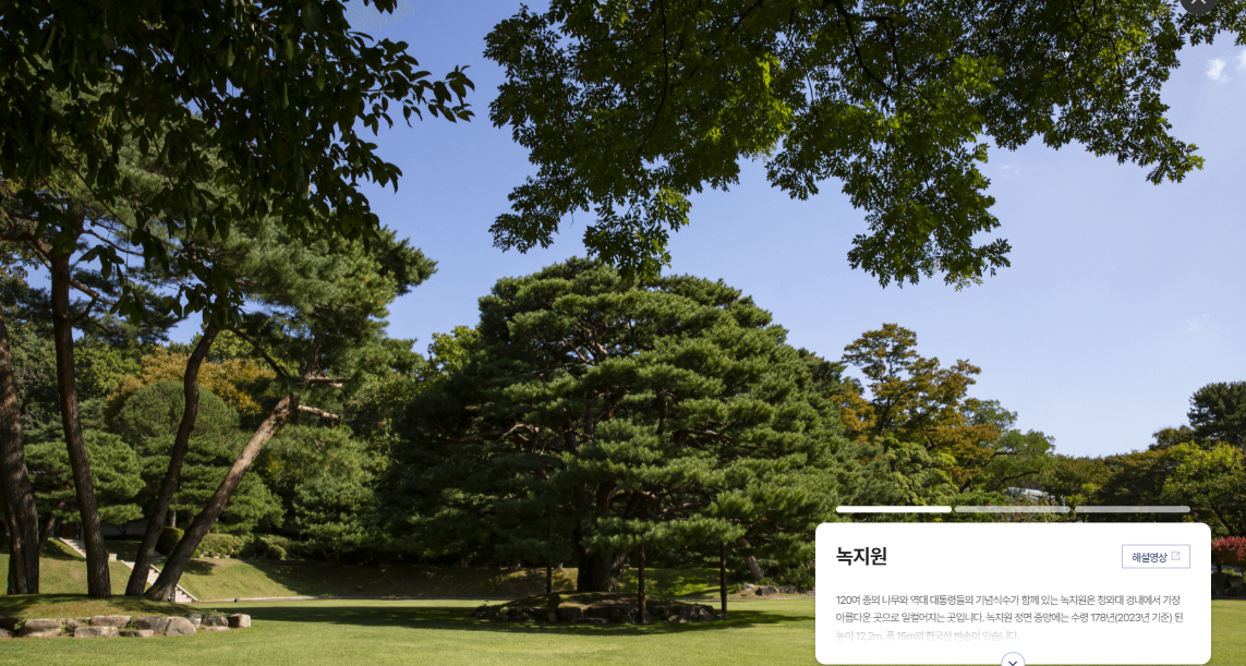 청와대 관람신청