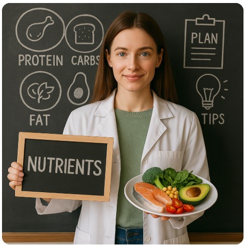 건강한 식단 구성의 이미지