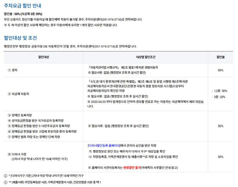 김해공항 주차 할인 정보