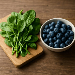 용과 효능 - 블루베리, 시금치와 함께 섭취
