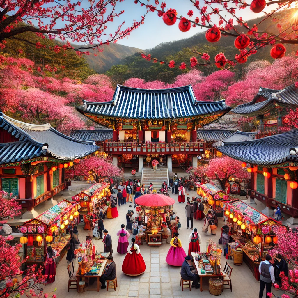 선암사 홍매화 축제 인파