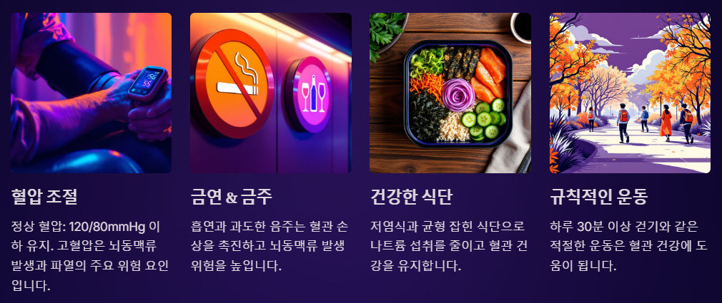 혈관건강을 지키는 생활습관