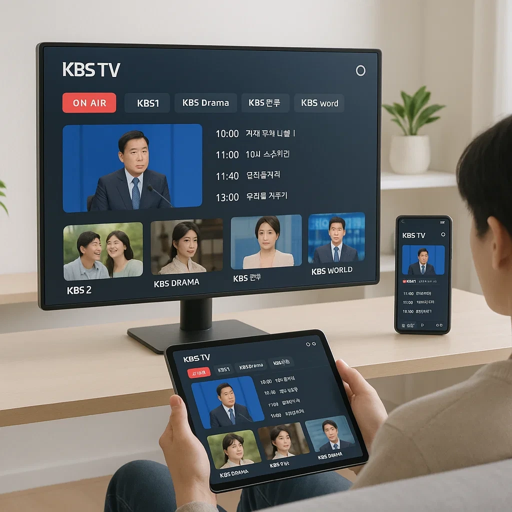 KBS 온에어 실시간 시청법 총정리: 로그인 없이 무료 시청