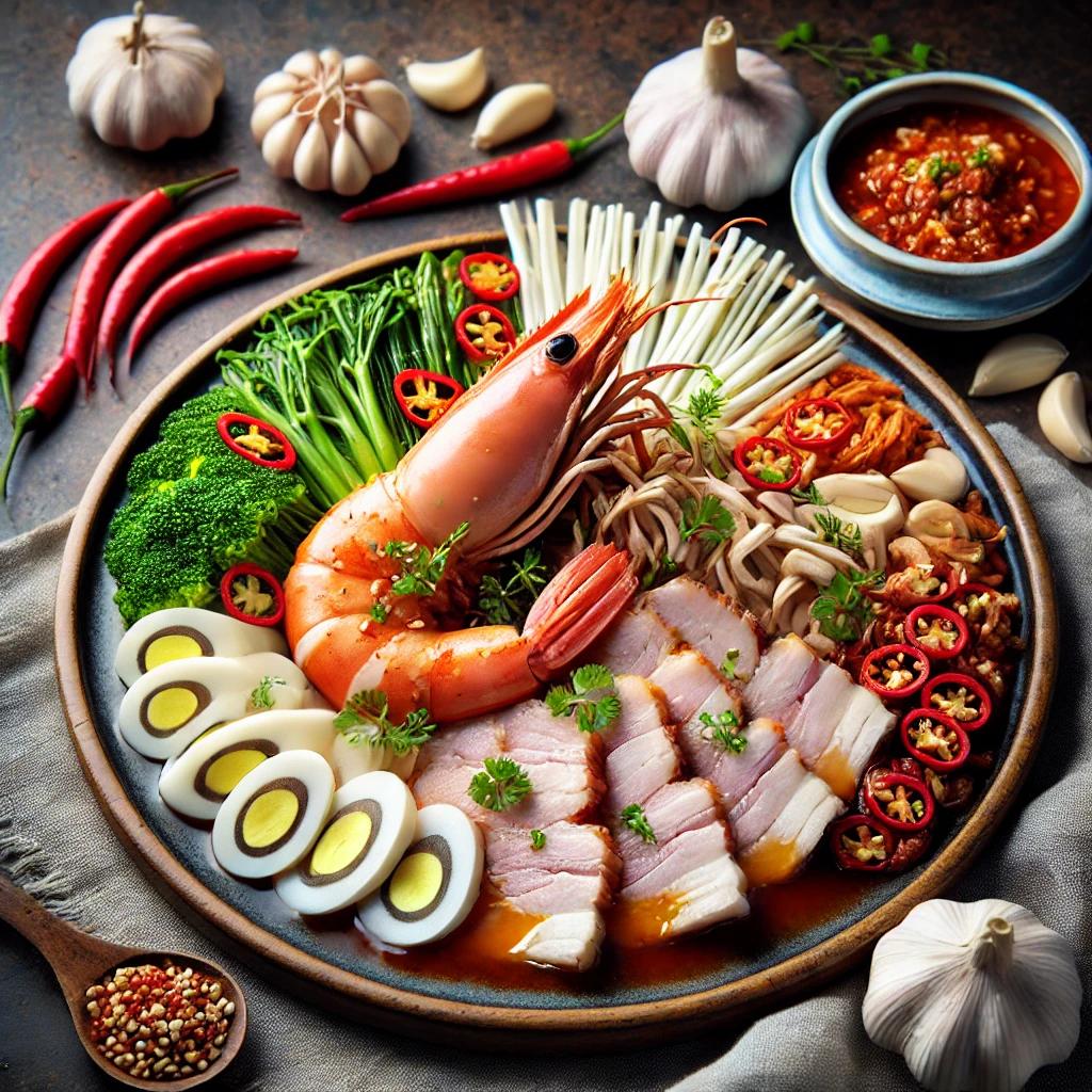 수육 새우젓 양념