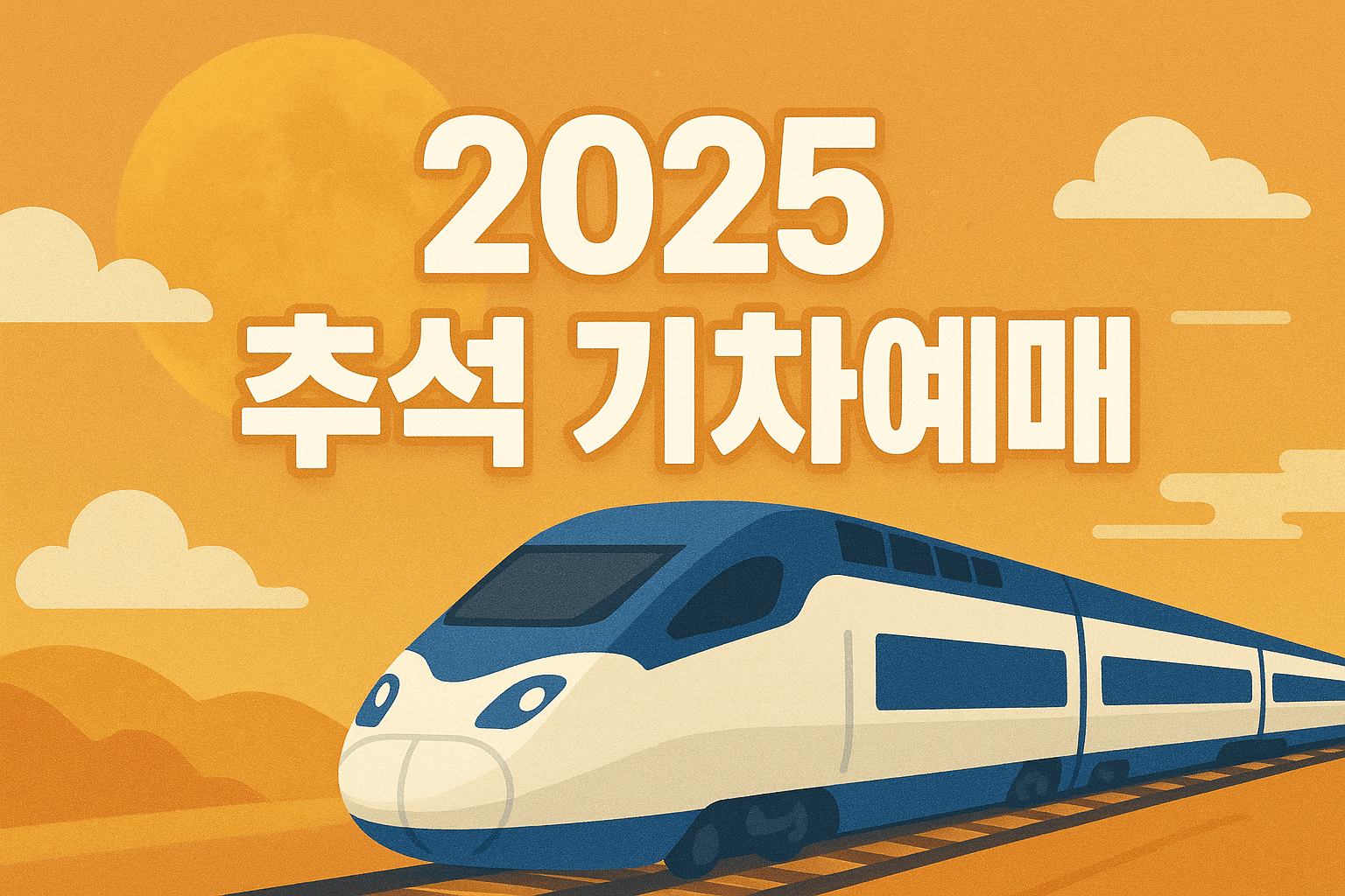 2025 추석 기차 예매 일정