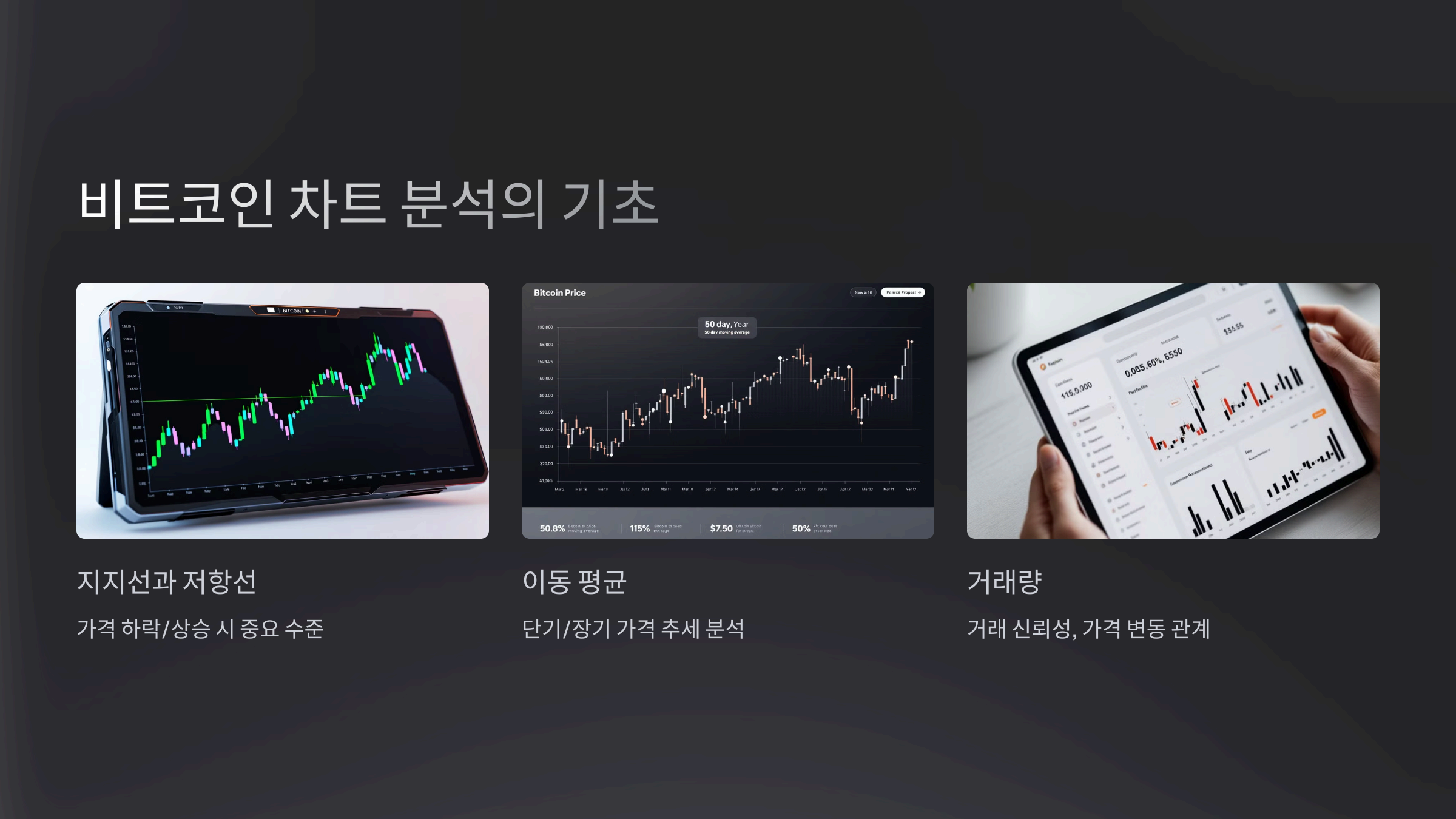 비트코인 차트 분석의 기초