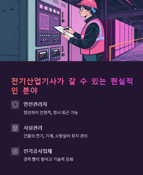 전기산업기사가 갈 수 있는 현실적인 분야