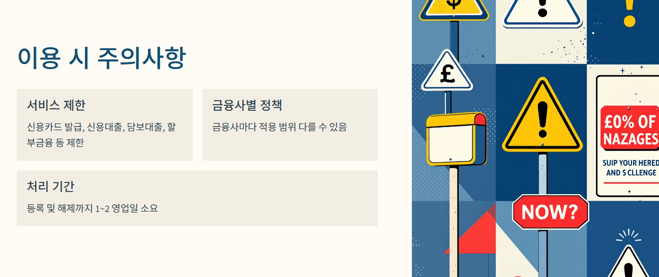 이용 시 주의사항