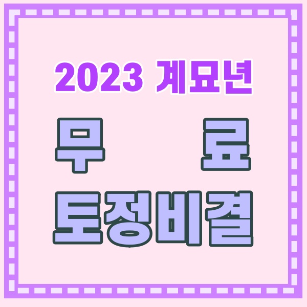 2023년 무료 토정비결 볼수 있는곳