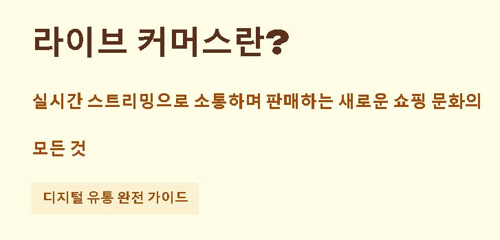 라이브 커머스 뜻