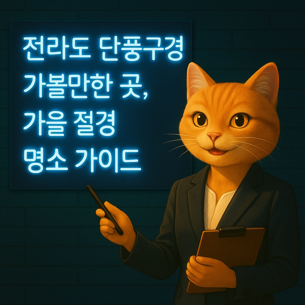 전라도 단풍구경 가볼만한 곳, 가을 절경 명소 가이드