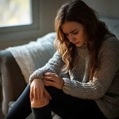 계단 오를 때 심한 무릎 통증 원인1