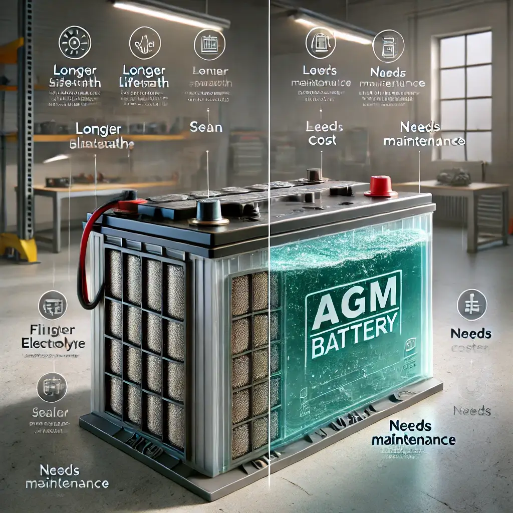 AGM 배터리와 일반 배터리 비교! 수명, 성능, 가격 총정리
