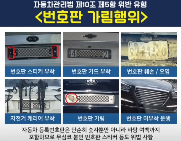 불법자동차 일제단속