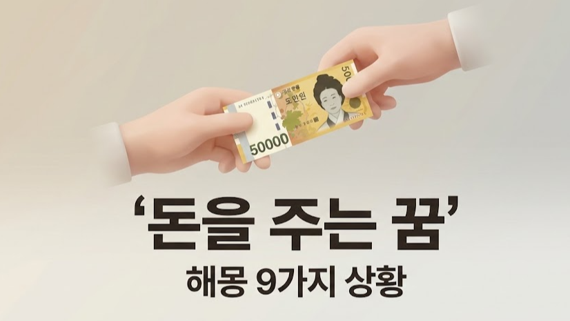 돈을 주는 꿈 해몽: 손해? 관계? 의미가 갈리는 9가지 상황