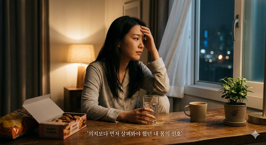 참으려 할수록 더 먹고 싶었던 이유: 스트레스성 폭식 관리, 의지보다 먼저 살펴봐야 했던 내 몸의 신호