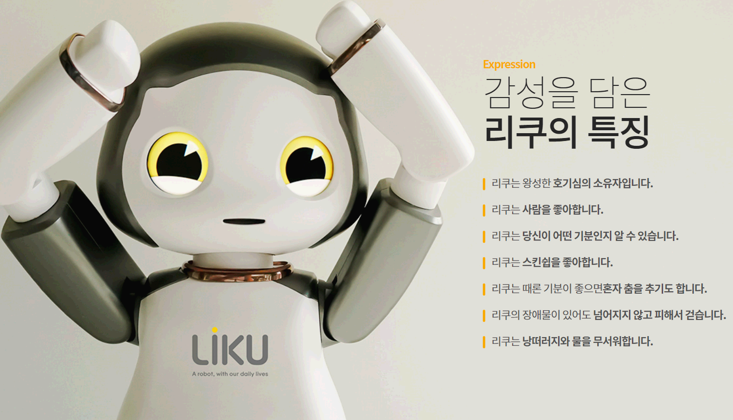 AI리쿠 로봇 특징