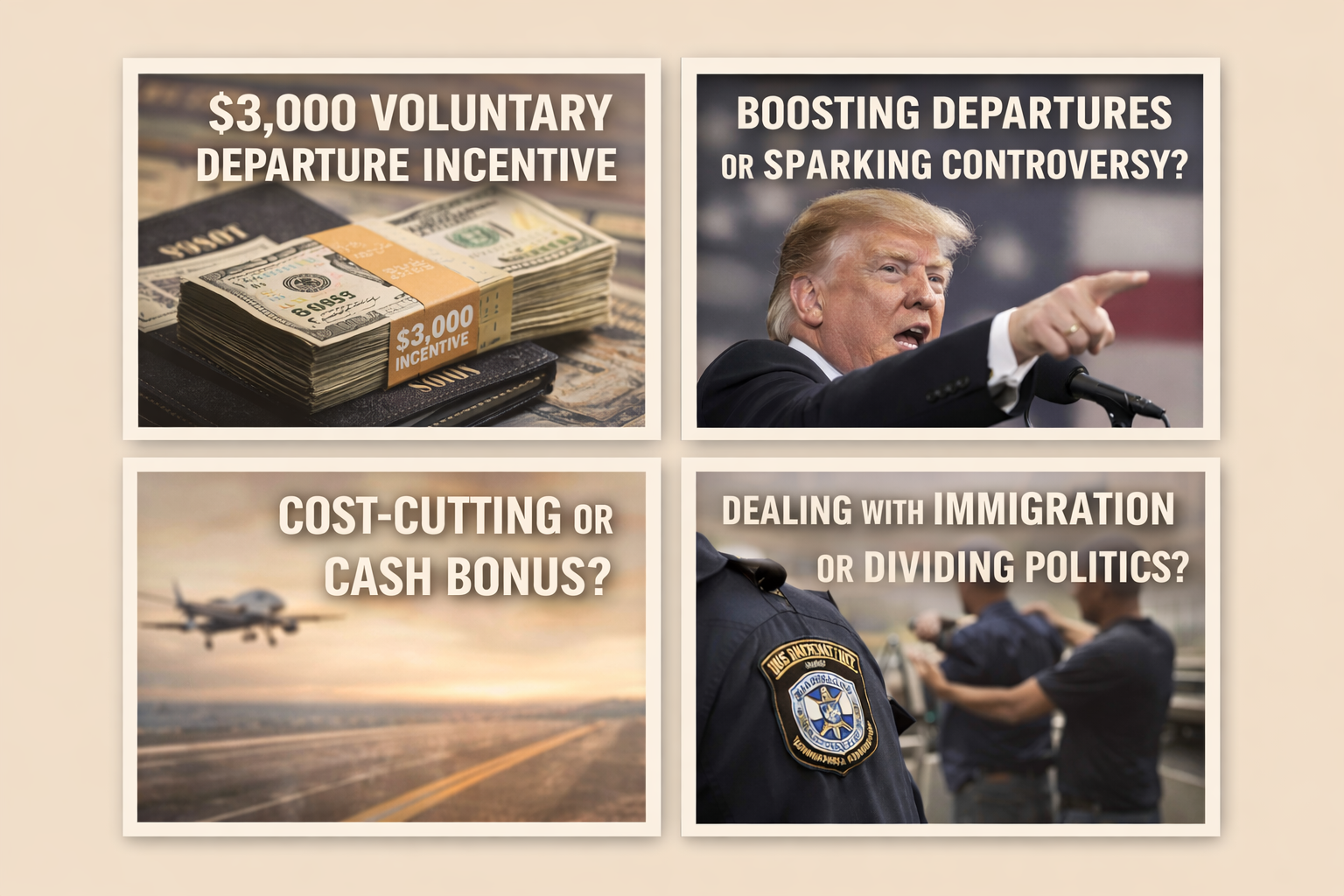 트럼프 정부의 ‘자진출국 3,000달러’ 인센티브