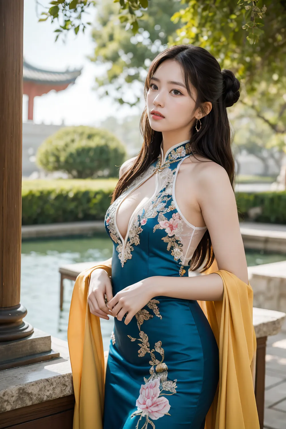 Stable diffusion AI Picture-Cheongsam