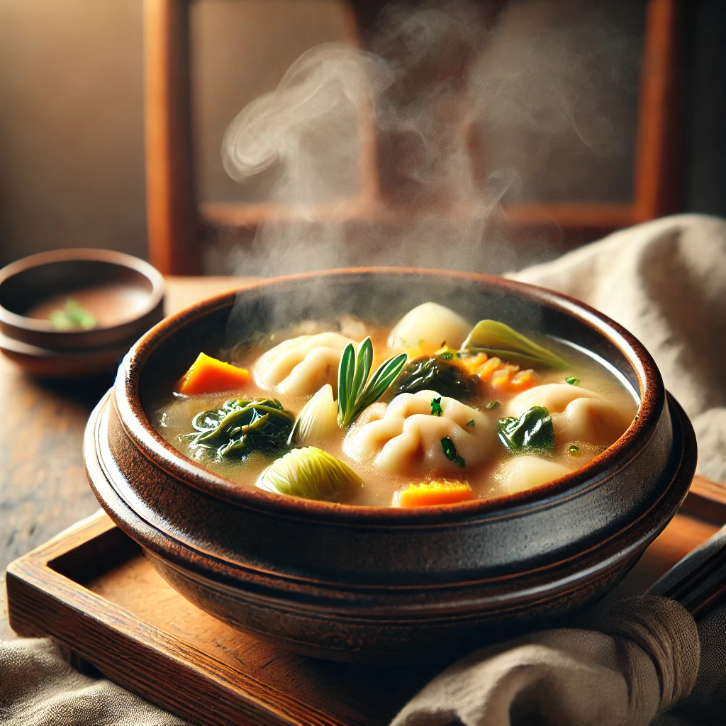 비오는 날 생각나는 따끈한 국물 수제비