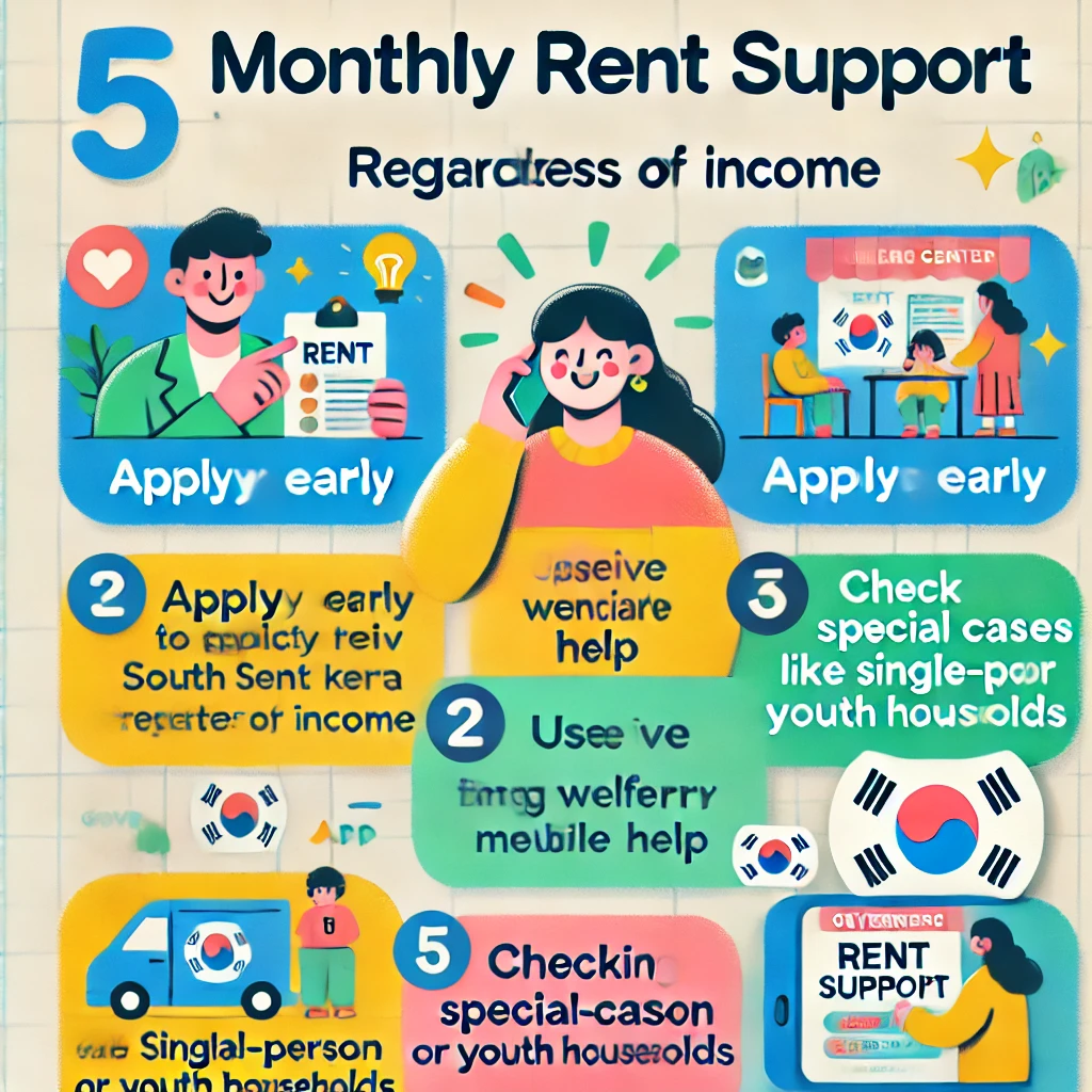 소득 무관 월세지원 받는 꿀팁