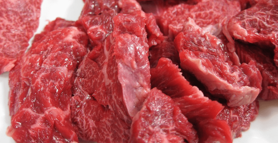 요리하게 편하게 잘라져 있는 소고기