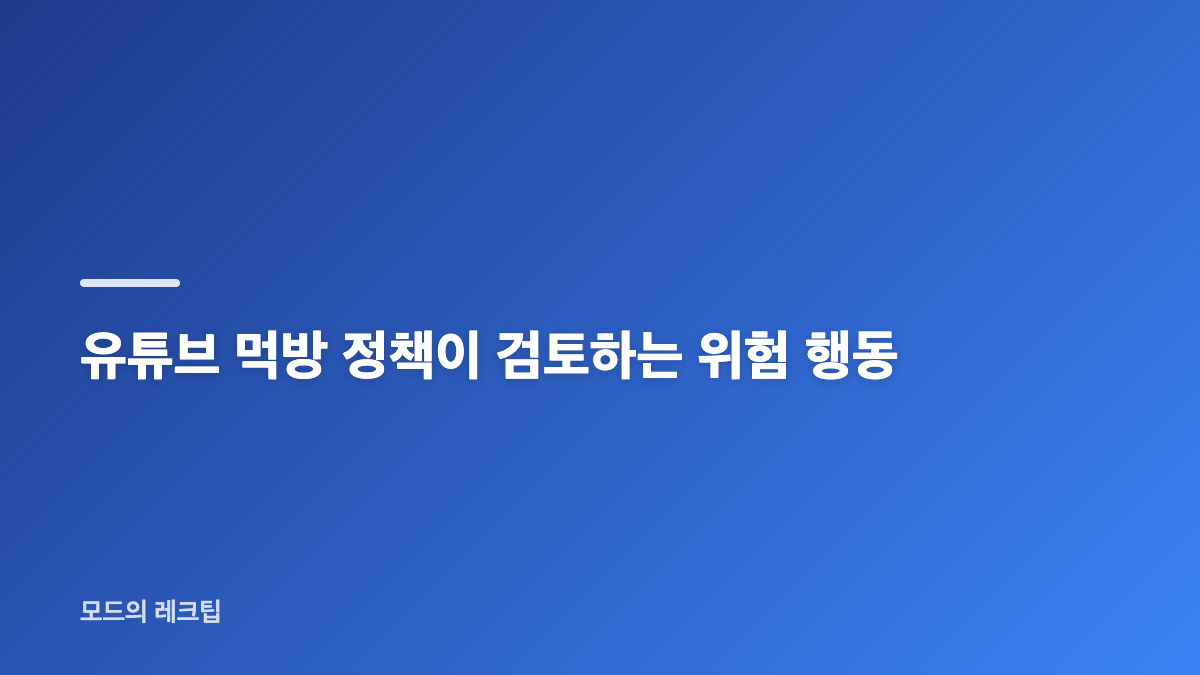 쯔양 히밥 수익 중단설의 현재 상황