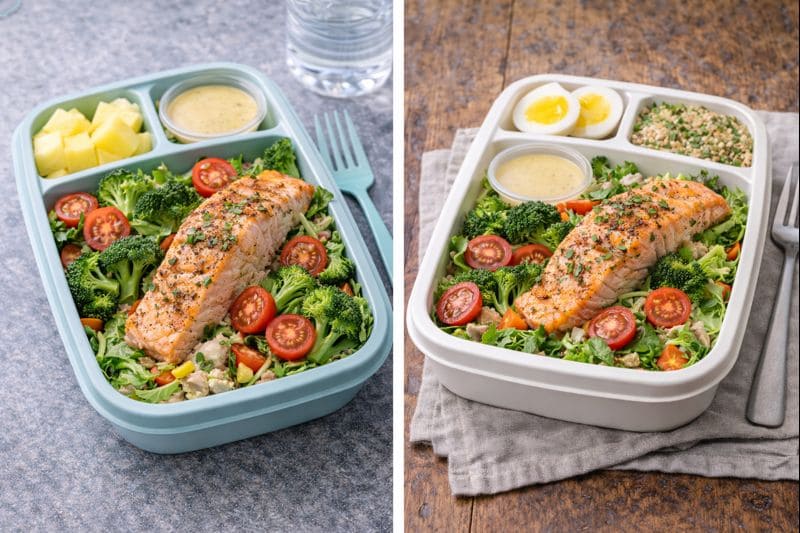 연어 샐러드 도시락