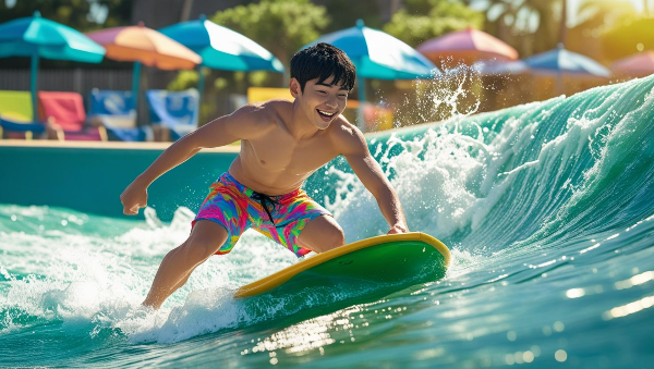 파도풀 타는 남자