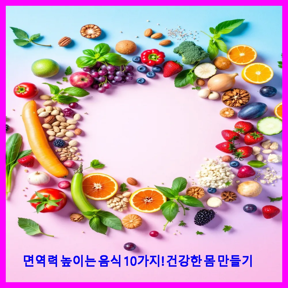 면역력 높이는 음식 10가지