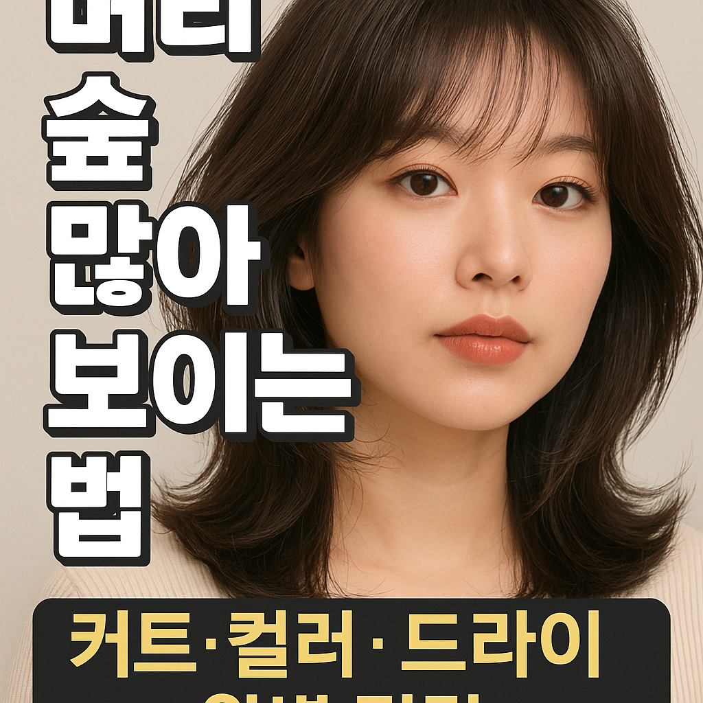 머리 숱 많아 보이는 법