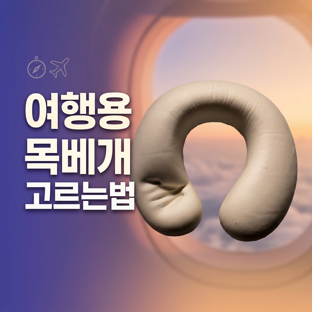 여행용 목베개 고르는법 공항 선택 고민