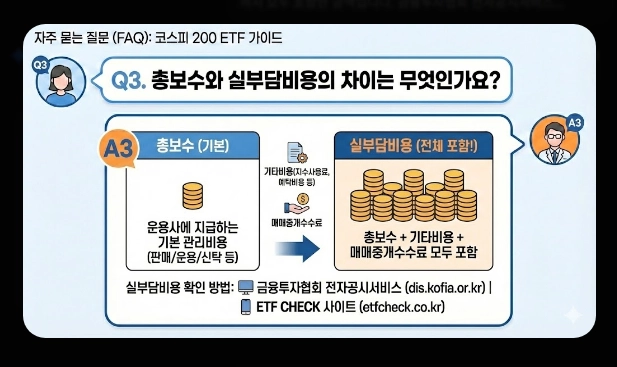 코스피 200 ETF 필수 체크 5가지 [2026년 기준] 브랜드 비교&middot;보수&middot;유동성 확인법