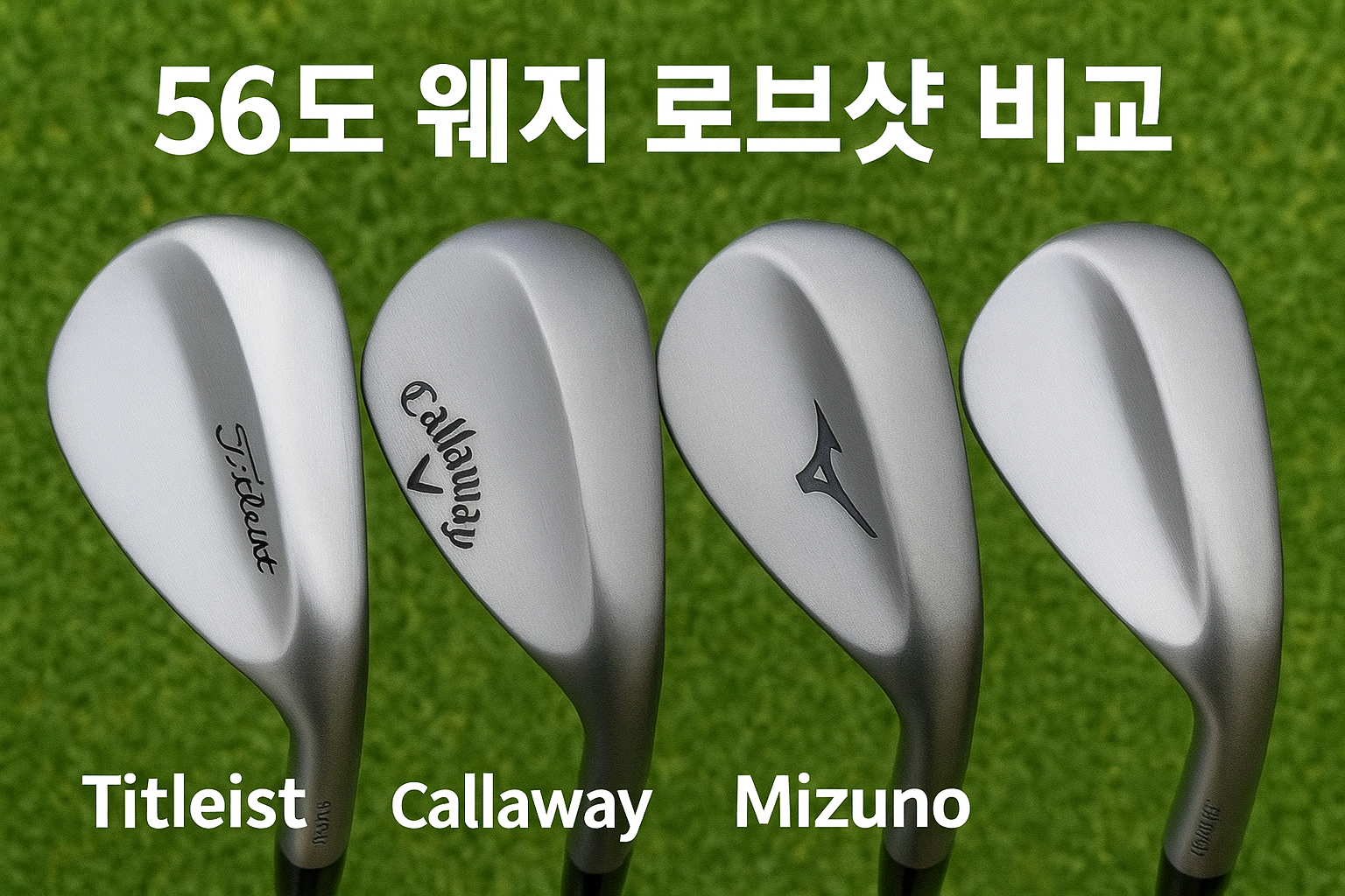 56도 웨지 로브샷 타이틀리스트, 켈러웨이, 미즈노,비교