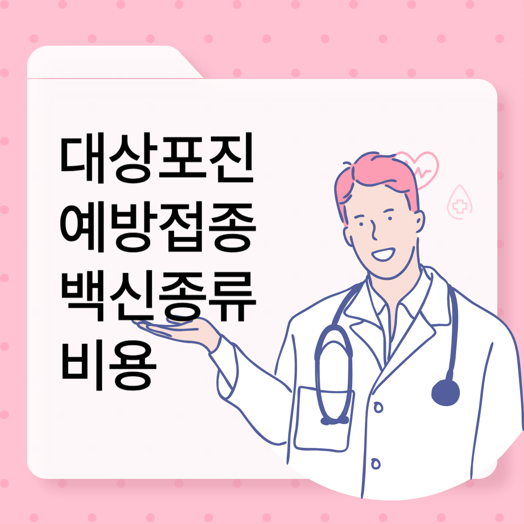 대상포진예방접종, 백신종류 비용