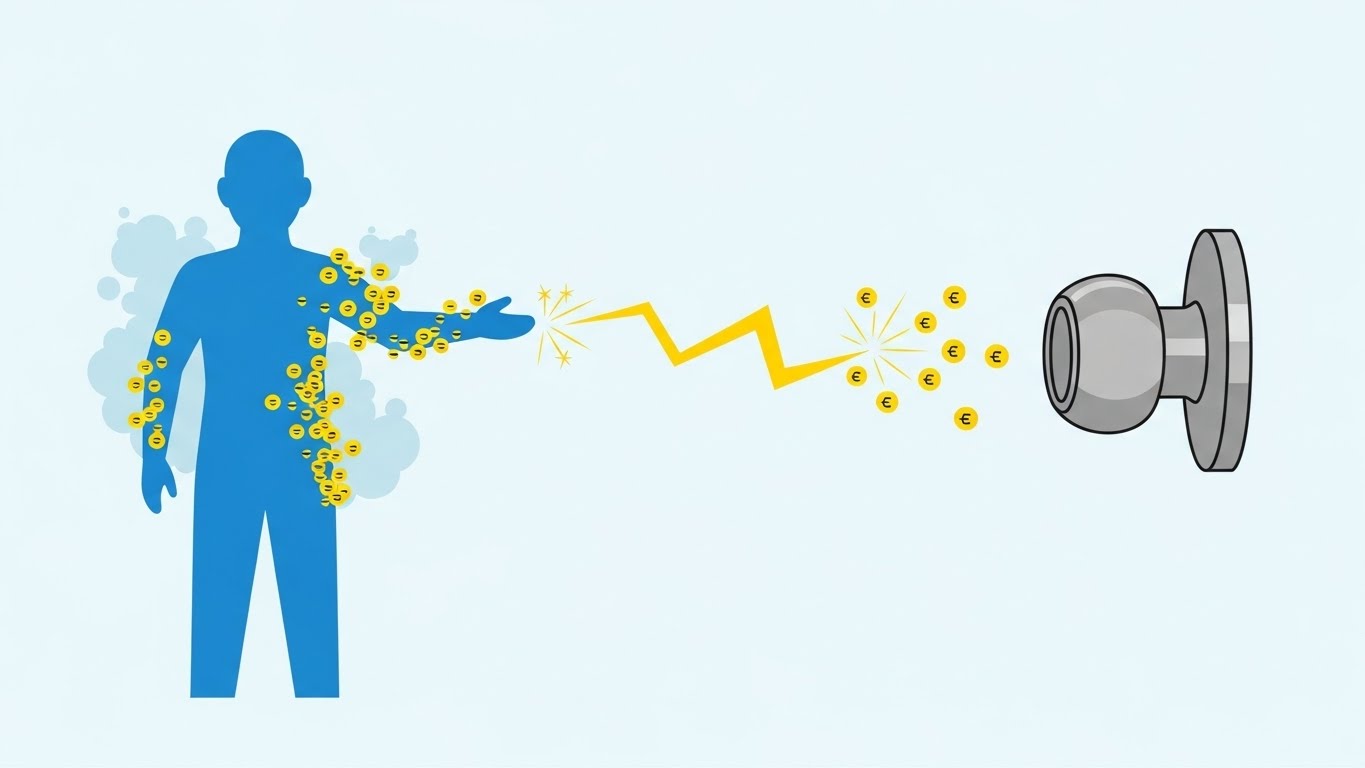 정전기 발생 원리 인포그래픽