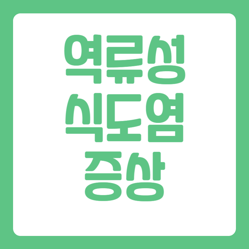역류성 식도염 증상