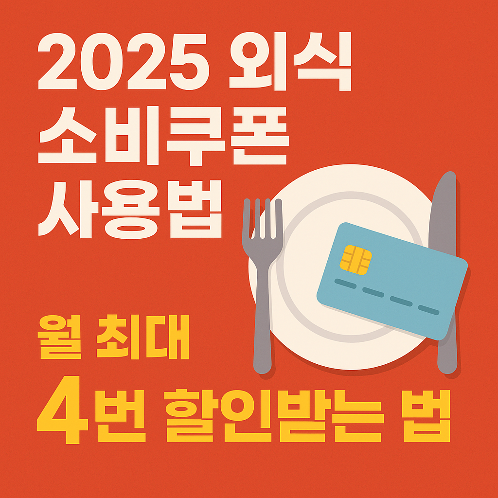 2025년 외식 소비쿠폰 사용법