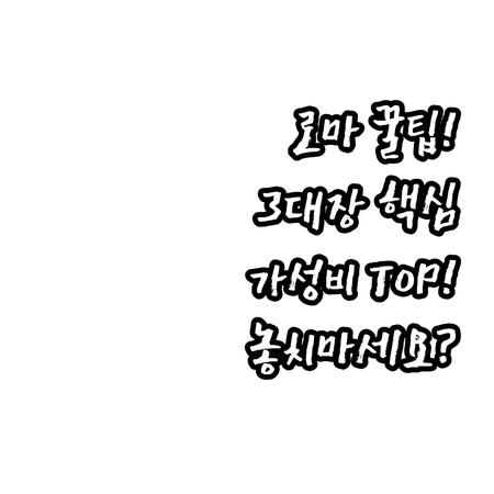 로마 럭셔리 3대장 가성비 4성급 베..