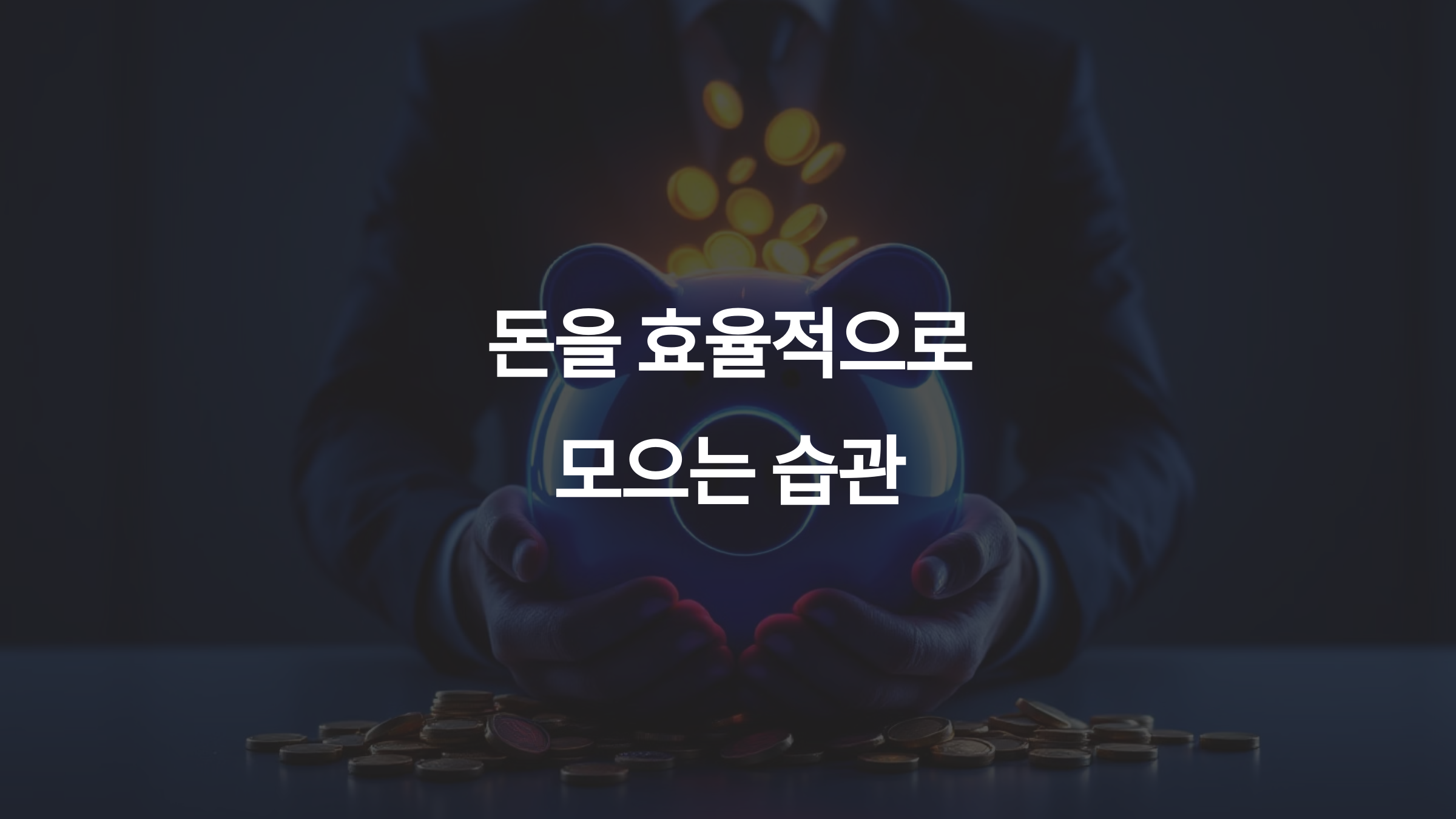 돈을 효율적으로 모으는 습관