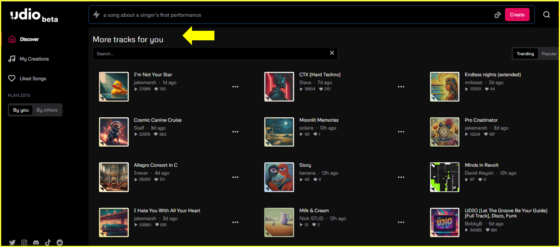 Uido 내 More tracks for you
