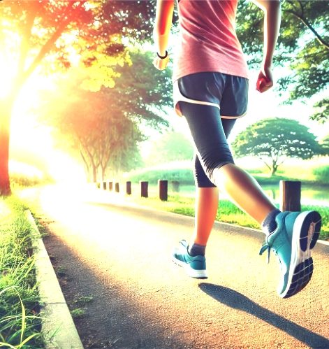 러닝하는 사람
