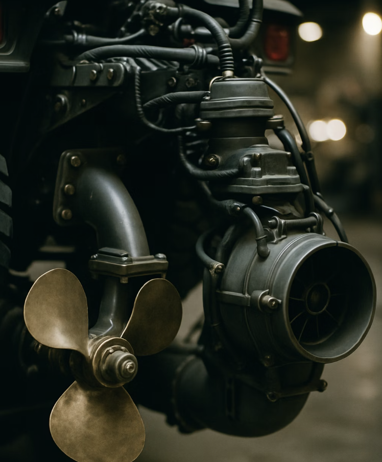 물 위에서 앞으로 나아가는 힘