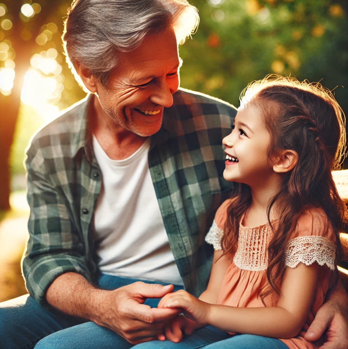 할아버지와 손녀 사진