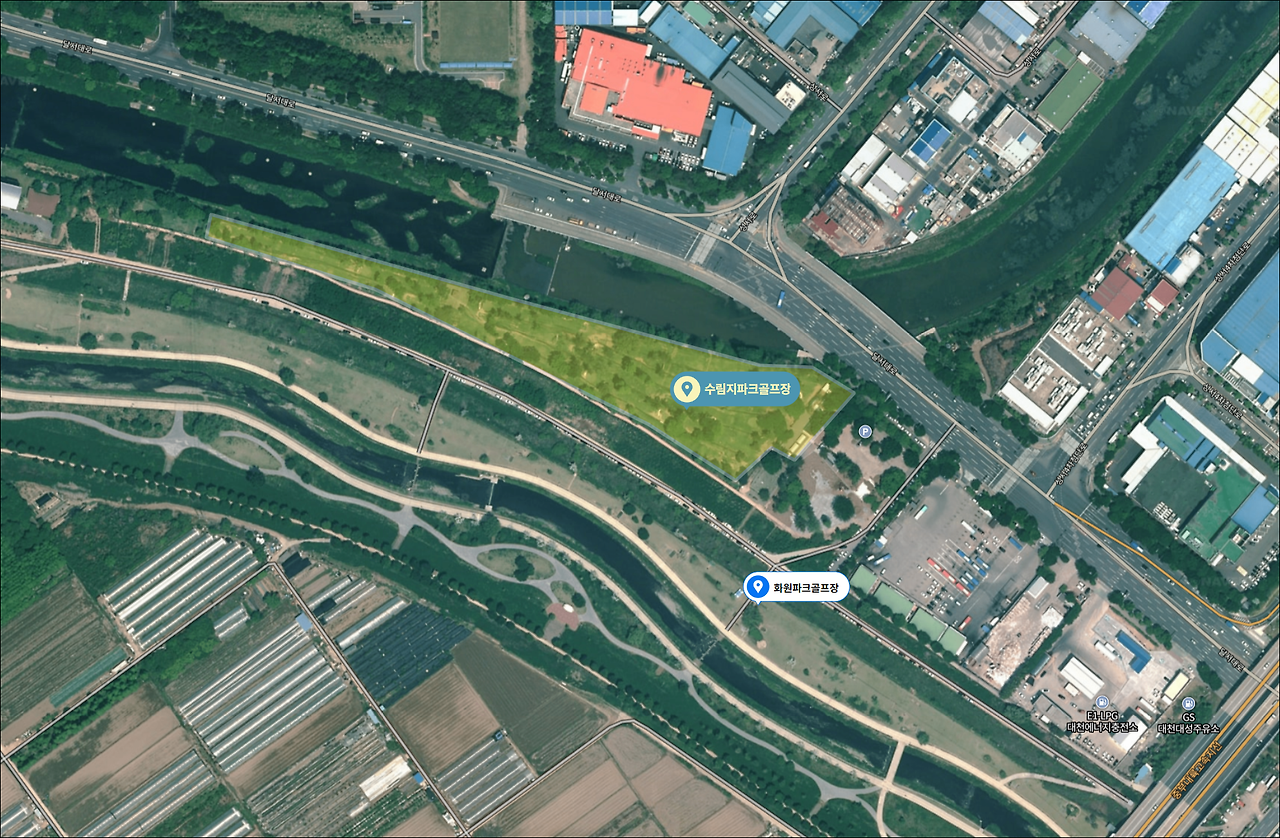 대구 달서구 대명천 수림지파크골프장 소개