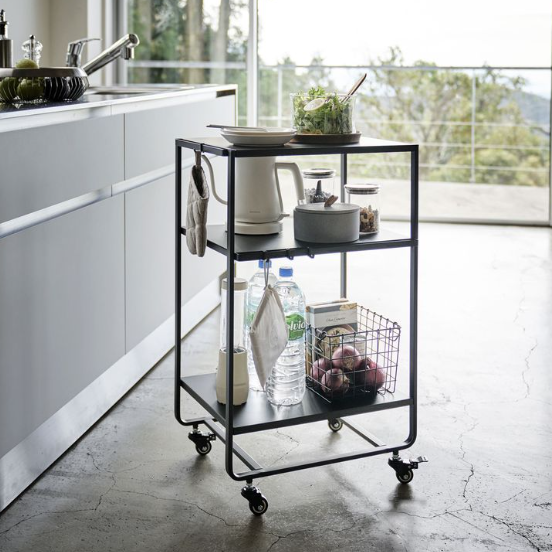 홈카페 원목 테이블 트롤리 인테리어