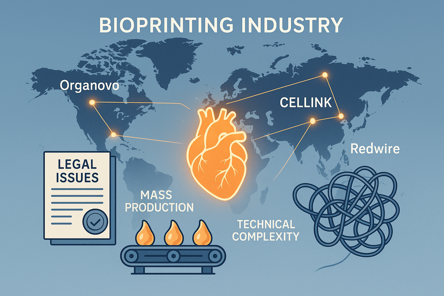 바이오프린팅 시장의 개척자들: 기술 경쟁부터 상업화의 난관까지