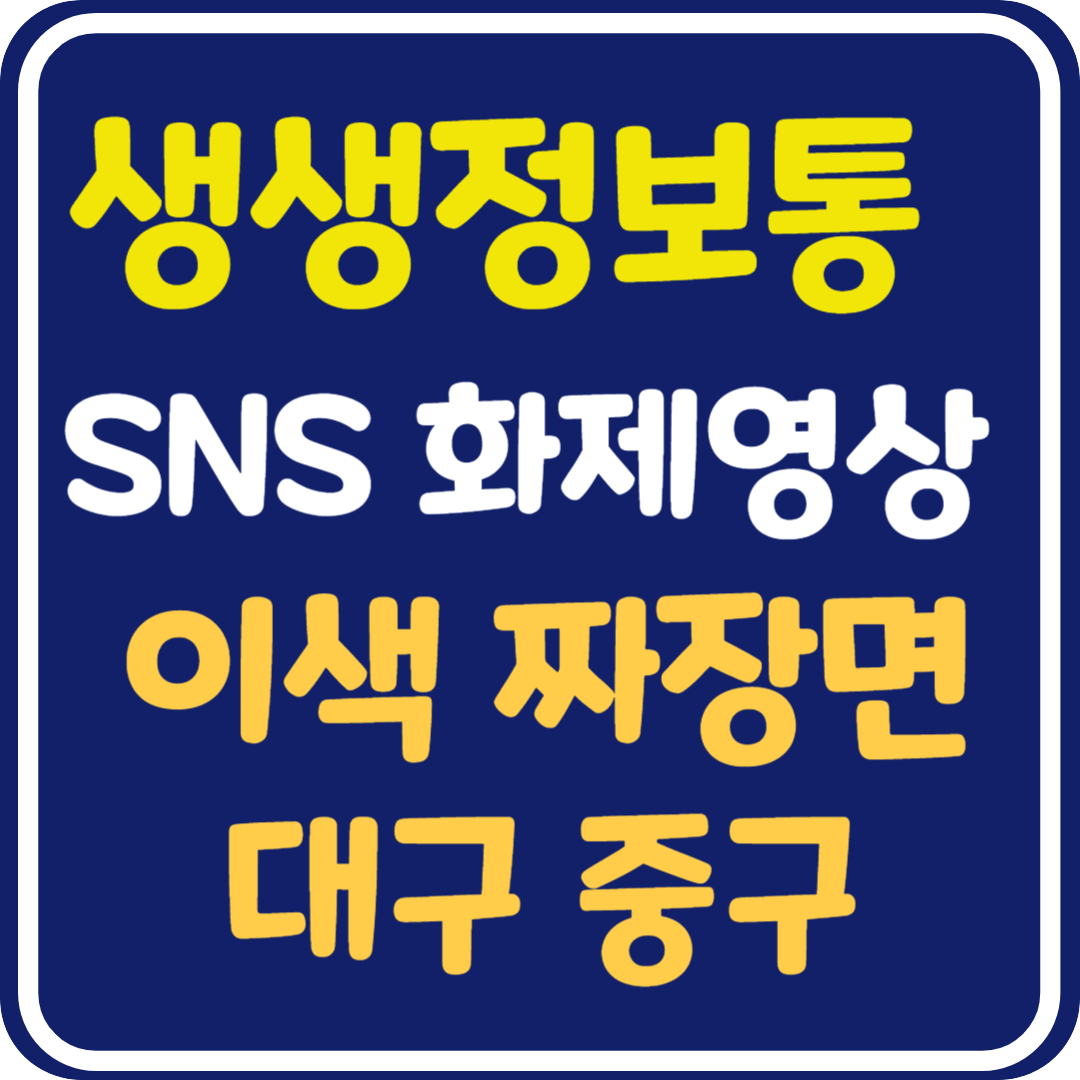 생생 정보통 맛집오늘방송 대구 이색 짜장면