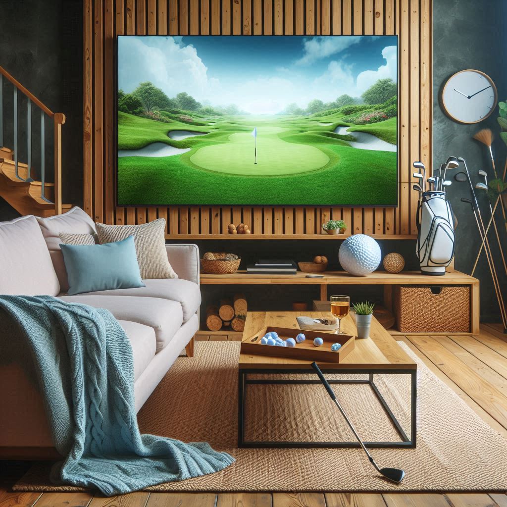 스크린골프장 배경