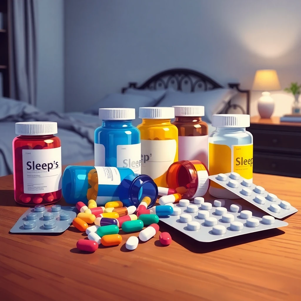 수면보조제들을 표현한 인포그래픽